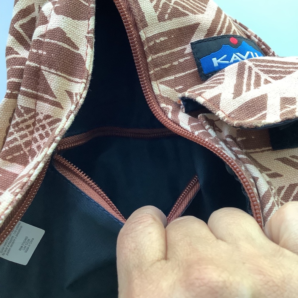KAVU Rope Sling Bag Crossbody Aztec Geometric "Clear Above Visibility Unlimited" - Picture 6 of 15